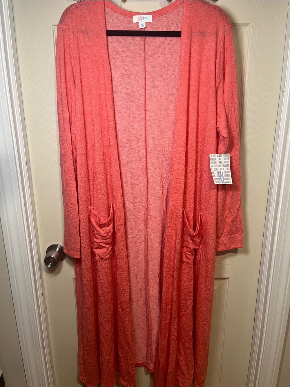 LuLaRoe Coral Open-Front Long Cardigan